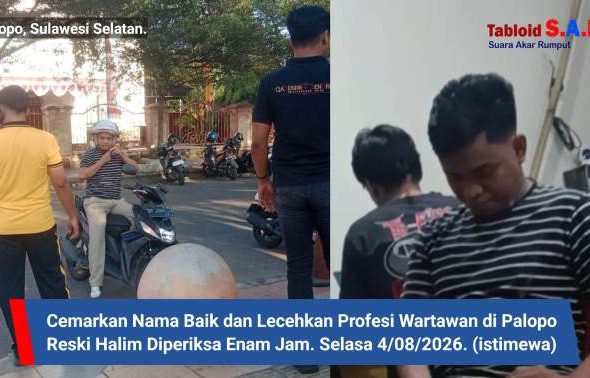 Cemarkan Nama Baik dan Lecehkan Profesi Wartawan di Palopo, Reski Halim Diperiksa Enam Jam